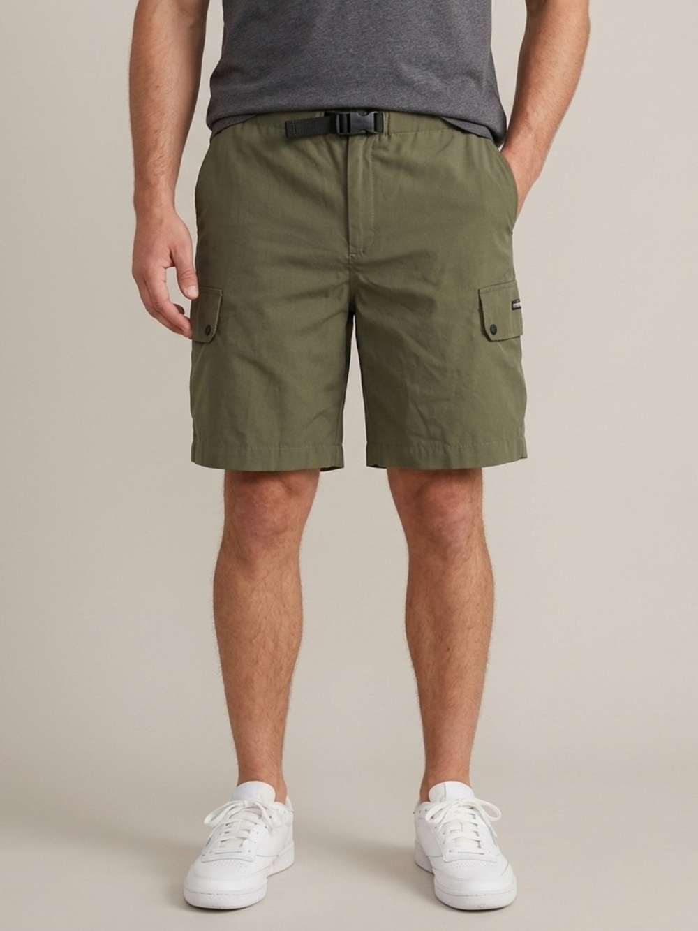 Vintage Modrobes Khaki Green Cargo 8.5" Shorts - Medium, made in Canada 🇨🇦